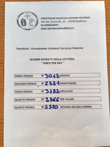 Lotteria Volontari Rudiano